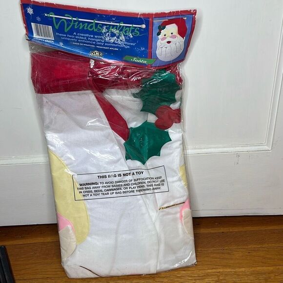 Creative Enterprises Santa Hanging Garden Yard Flag #90911 26x 39 Double Sided N - Picture 5 of 6